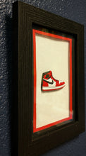 Load image into Gallery viewer, Air Jordan 1 Mid Chicago Black Toe Framed Art