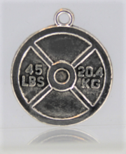 Load image into Gallery viewer, 45 Pound Weight Lifting Plate Charm,