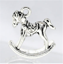 Load image into Gallery viewer, Rocking Horse Charms, Tiny Rocking Horses