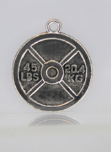 Load image into Gallery viewer, 45 Pound Weight Lifting Plate Charm,