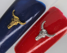 Load image into Gallery viewer, Nail Charms, Bull Skulls