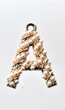 Load image into Gallery viewer, A Charm, Initial, Letter, Rhinestone Charm