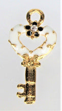 Load image into Gallery viewer, Keys, Key Heart Charms
