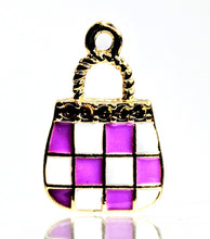 Load image into Gallery viewer, Purse, Purse Charms, Pink, Blue, Purple or Black