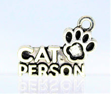 Load image into Gallery viewer, Cat Person Charm, Cat Charm