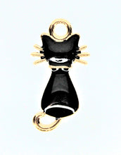 Load image into Gallery viewer, Cat, Cat Charms, Halloween, Black Cat