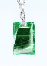 Load image into Gallery viewer, Emerald, Green Glass Necklace, Emerald Glass Necklace, Unique Handmade Gift