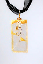 Load image into Gallery viewer, Crystal Clear Glass Necklace, Unique Handmade Gift