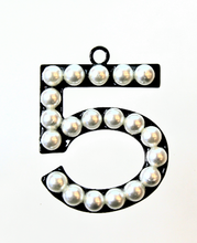 Load image into Gallery viewer, Five Charm, 5, Rhinestone Charm