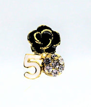 Load image into Gallery viewer, Nail Charms, Five, Rose, Rhinestone