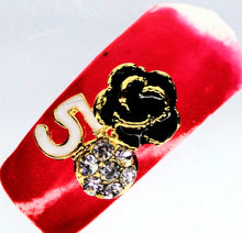 Load image into Gallery viewer, Nail Charms, Five, Rose, Rhinestone