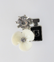 Load image into Gallery viewer, Flower Charm, 5, Rhinestone Charm, Five