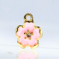 Load image into Gallery viewer, Flower Charms, Rhinestone, Small Flower