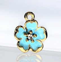 Load image into Gallery viewer, Flower Charms, Rhinestone, Small Flower
