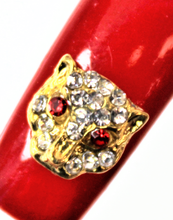 Load image into Gallery viewer, Nail Charms, Leopard, Jaguar, Rhinestone