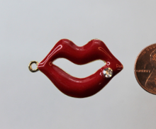 Load image into Gallery viewer, Lips, Small, Rhinestone