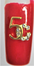 Load image into Gallery viewer, Nail Charms, Five, Rhinestone