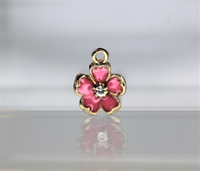 Load image into Gallery viewer, Flower Charms, Rhinestone, Small Flower