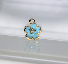 Load image into Gallery viewer, Flower Charms, Rhinestone, Small Flower