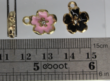 Load image into Gallery viewer, Flower Charms, Rhinestone, Small Flower
