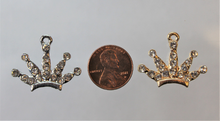 Load image into Gallery viewer, Crown, Princess, Queen, Rhinestone Charm