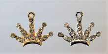 Load image into Gallery viewer, Crown, Princess, Queen, Rhinestone Charm