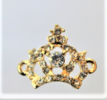 Load image into Gallery viewer, Crown, Princess, Queen, Rhinestone Charm