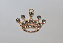 Load image into Gallery viewer, Crown, Princess, Queen, Rhinestone Charm