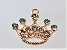 Load image into Gallery viewer, Crown, Princess, Queen, Rhinestone Charm