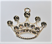 Load image into Gallery viewer, Crown, Princess, Queen, Rhinestone Charm