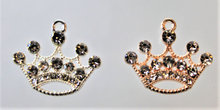 Load image into Gallery viewer, Crown, Princess, Queen, Rhinestone Charm
