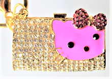 Load image into Gallery viewer, Cat, Kitty Rhinestone Key Chain