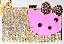 Load image into Gallery viewer, Cat, Kitty Rhinestone Key Chain