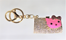 Load image into Gallery viewer, Cat, Kitty Rhinestone Key Chain