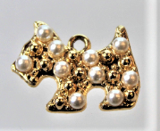 Load image into Gallery viewer, Dog, Scottie, Terrier, Rhinestone Charm