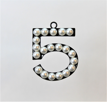 Load image into Gallery viewer, Five Charm, 5, Rhinestone Charm
