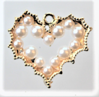 Load image into Gallery viewer, Heart, Heart Charms, Rhinestone Charm