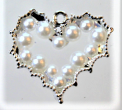 Load image into Gallery viewer, Heart, Heart Charms, Rhinestone Charm
