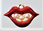 Load image into Gallery viewer, Lips, Small, Rhinestone