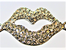 Load image into Gallery viewer, Lips, Connector, Large, Rhinestone
