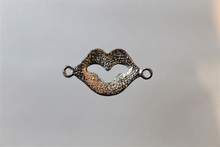 Load image into Gallery viewer, Lips, Connector, Large, Rhinestone