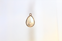 Load image into Gallery viewer, Teardrop, Small Gold Faux Pearl Tear drop,