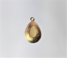 Load image into Gallery viewer, Teardrop, Small Gold Faux Pearl Tear drop,