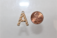 Load image into Gallery viewer, A Charm, Initial, Letter, Rhinestone Charm