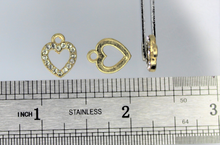 Load image into Gallery viewer, Heart, Rhinestone Charm, Rhinestone Heart