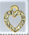 Load image into Gallery viewer, Heart, Rhinestone Charm, Rhinestone Heart