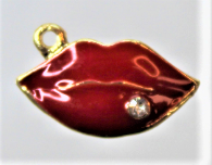 Load image into Gallery viewer, Lips, Small, Rhinestone