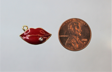 Load image into Gallery viewer, Lips, Small, Rhinestone