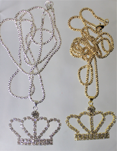 Load image into Gallery viewer, Crown, Princess, Queen Necklace,