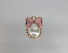 Load image into Gallery viewer, Rhinestone Charm, Bow Charms, Large, Pink, White or Black
